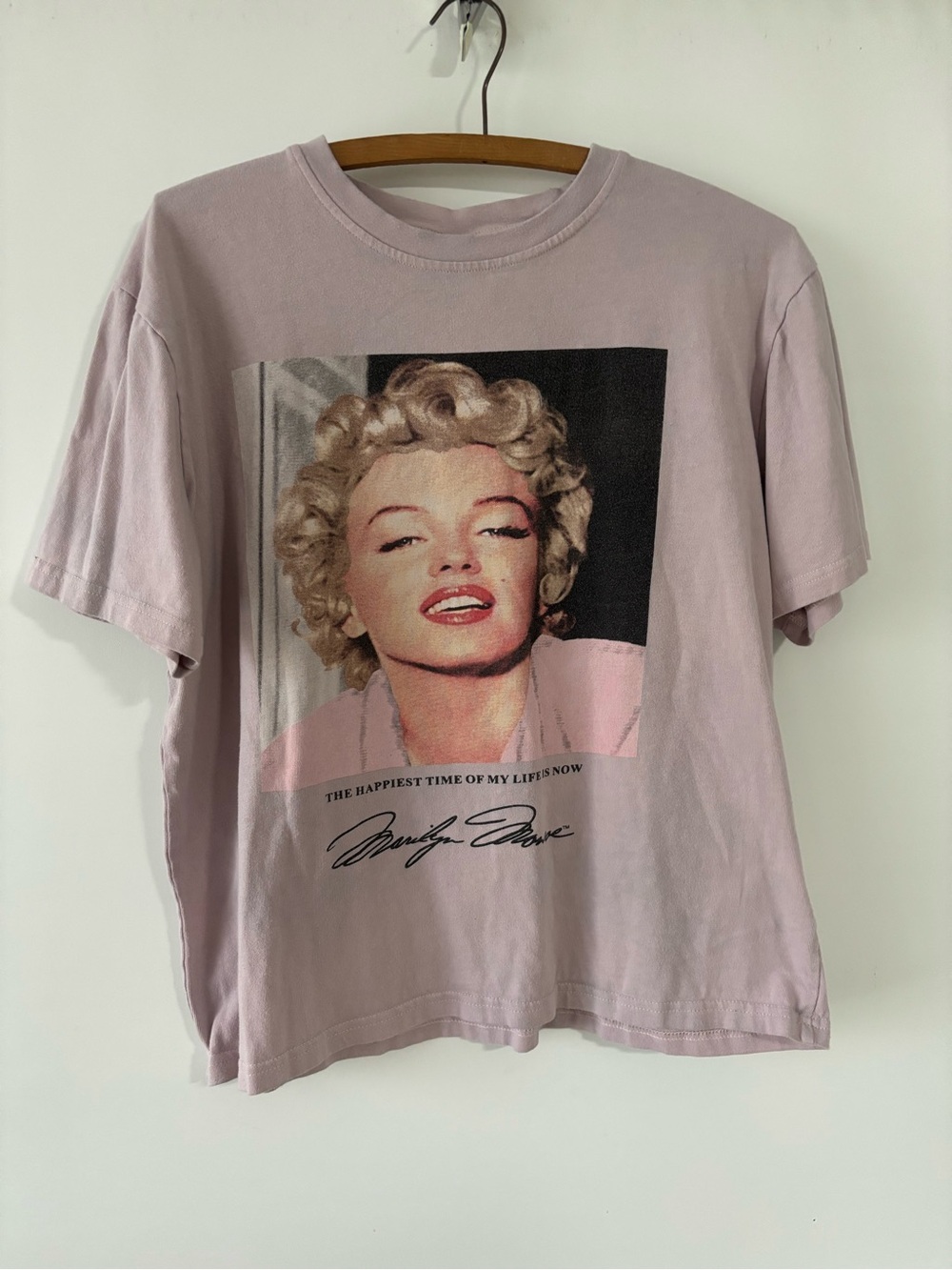 Marilyn Monroe Light Mauve Graphic Tee oversized